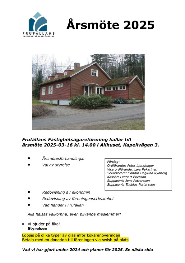 Featured image for “Kallelse Årsmöte 2025”